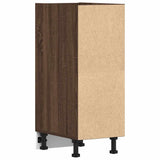 Bottom Cabinet Riga Brown Oak 30x44.5x81.5 cm Engineered Wood 854199