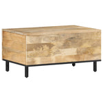 ZNTS Coffee Table 80x50x40 cm Solid Wood Mango 358217