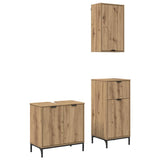 Bathroom Furniture Set with Drawer with Shelf 3 pcs Artisan Oak 3393112