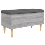 Storage Bench Grey Sonoma 82x42x46 cm Engineered Wood 835080