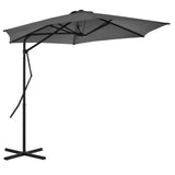 Garden Parasol with Steel Pole 300 cm Anthracite 44887