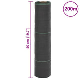 Weed Membrane Black 0.5x200 m PP 4005212