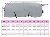 Horse Blanket Full Light Grey and Pink 155 cm Polyester 42013225