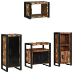 Bathroom Furniture Set 4 pcs Multicolour Solid Reclaimed Wood 3305669