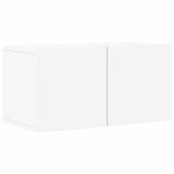 8 Piece TV Cabinet Set White Engineered Wood 3078723