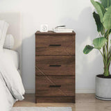 Bedside Cabinet Brown oak 38 x 38 x 66 cm Engineered wood 883381