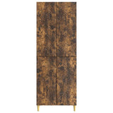 Cabinet Set 2 pcs Smoked Oak Engineered Wood 3416705
