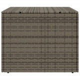Garden Storage Box Grey 291L Poly Rattan 365338