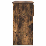 Console Table with Drawers Smoked Oak 85.5x38.5x74.5 cm 861395