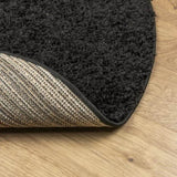 Shaggy Rug PAMPLONA High Pile Modern Black 280 cm 375293
