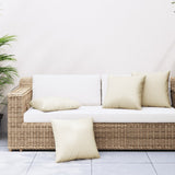 Sofa Cushions 4 pcs Cream 60x60 cm Fabric 360405