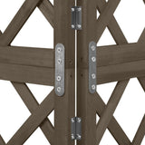 Corner Trellis Grey 50x50x145 cm Solid Fir Wood 316408