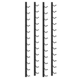 Wall Mounted Wine Racks for 12 Bottles 2 pcs Black Iron 282467