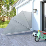 Collapsible Balcony Side Awning Grey 160x240 cm 41574
