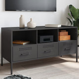 TV Cabinet Black 100.5x39x50.5 cm Steel 843036