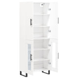 Highboard White 69.5x34x180 cm Engineered Wood 3195755