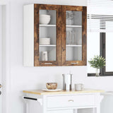 Hanging Cabinet Smoked Oak 40 x 31 x 80 cm Engineered Wood 884306