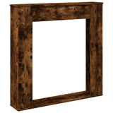 Fireplace Surround Smoked Oak 100x20x100 cm Engineered Wood 854575