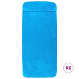 Beach Towels 6 pcs Turquoise 60x135 cm Fabric 400 GSM 3157061