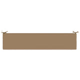 2-Piece Bench Cushions SOEST 2 pcs 100% Polyester Taupe 950061