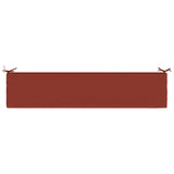 2-Piece Bench Cushions SOEST 2 pcs 100% Polyester Red 949155