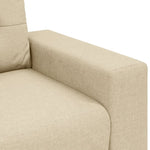 ZNTS Cream Loveseat Sofa - 120 cm Fabric 4105075
