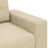 ZNTS Cream Loveseat Sofa - 120 cm Fabric 4105075