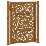 Garden Gate 100x150 cm Weathering Steel Flame Design 4100996