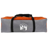 Family Tent with Rainfly Water-resistant tunnel Grey and Orange 42017465