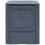 Garden Composter Grey 60x60x73 cm 260 L 45682