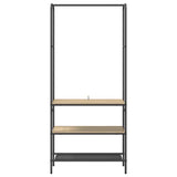 Clothes Rack Sonoma Oak 77 x 30 x 171 cm Engineered Wood 868464