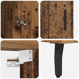Highboard 2 pcs Old Wood Engineered Wood 3415634