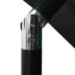 3-Tier Garden Parasol with Aluminium Pole Black 2.5x2.5 m 313842