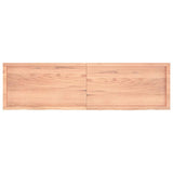 Wall Shelf Light Brown 180x50x cm Treated Solid Wood Oak 363721