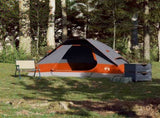Camping Tent Dome 2-Person Grey and Orange Waterproof 94775