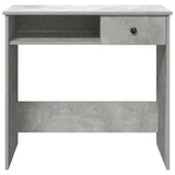 Desk Concrete Grey 80x40x75 cm Engineered Wood 860475