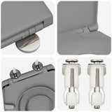 Toilet Seat Grey 47 x 37 x 4 cm Duroplast 42002351