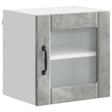 Wall Glass Cabinet LUCCA 2 pcs Concrete Grey 40 x 31 x 40 cm 884841