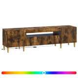 LED TV Cabinet Smoked Oak Engineered Wood 896690