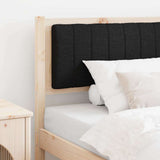 Upholstered Headboard Brown 90 cm Solid Pine Wood 879086