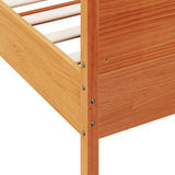 Bed Frame without Mattress Wax Brown 120x200 cm Solid Wood Pine 3216178
