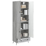 Cabinet Set 2 pcs Grey Sonoma Engineered Wood 3416859