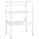 Bathroom Washbasin Frame White 59x38x83 cm Iron 338485