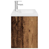 Sink Cabinet with Built-in Basin and Faucet Old Wood 3328907