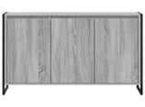 Side Cabinet Grey Sonoma 96.5 x 30 x 75 cm Engineered Wood 886609