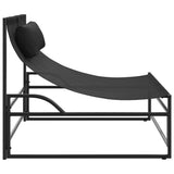 Garden Lounger Chair Anthracite 87x74x73 cm Steel and Textilene 42003022