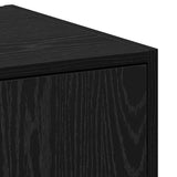 Apothecary Cabinet Black oak 30 x 41 x 118 cm Engineered wood 869002