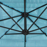 Garden Parasol with Steel Pole Blue 269x269x235 cm 4005079