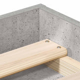 Bed Frame without Mattress Concrete Grey 120x190 cm Small Double Small Double 3203897