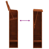 Parcel Drop Box Rusty 44.5 x 29 x 110.5 cm Weathering Steel 874932